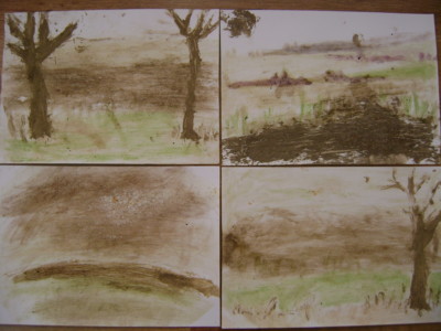 cyklus prací žáků 6. a 8. třídy - Krajina malovaná sama sebou - Zvláštní cena poroty