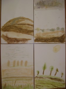 cyklus prací žáků 6. a 8. třídy - Krajina malovaná sama sebou - Zvláštní cena poroty