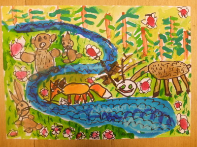 Jezírko v lese - 2. místo - předškoláci