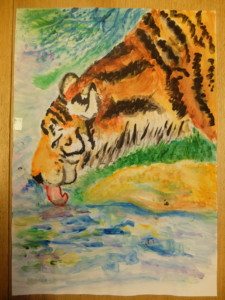 Tygr u jezera - 2. místo - žáci 4.-6. třídy ZŠ