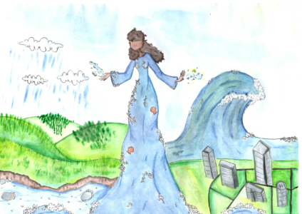 Bohyně Voda - 3. místo - žáci 7.-9. třídy ZŠ