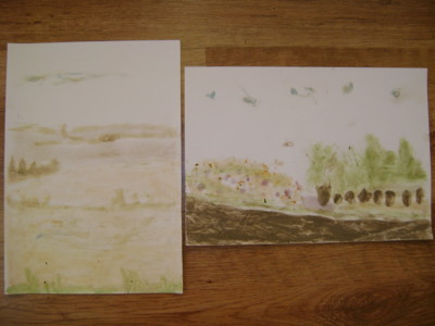 cyklus prací žáků 6. a 8. třídy - Krajina malovaná sama sebou - Zvláštní cena poroty